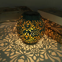 Solar garden lantern for outdoor garden illumination