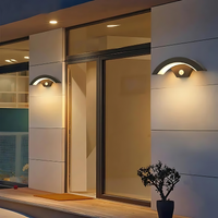 Outdoor LED wall light with IP65 rating