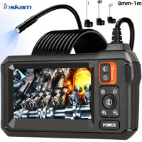 Cauzac™ 8mm Single Lens Industrial Endoscope with 4.3-inch IPS LCD - Waterproof Camera for Automotive and Plumbing Assistance