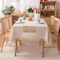 Cauzac™ Elegant Lace-Style Rustic Tablecloth