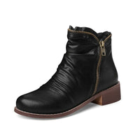 orthopedic comfort black ankle boots black heeled leather stylish ankle boots