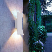 LED outdoor wall light with contemporary design