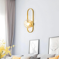 modern wall lights in a hallway and bedroom setting