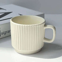 Ceramic mug ideal for coffee and tea with various styles such as latte and travel mugs