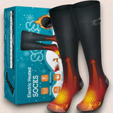 Pair of heated electric socks suitable for women and men