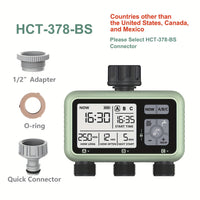 Cauzac™ 3-Way Adjustable Water Timer with Program Control – Battery Operated, Ideal for Garden Irrigation and Plant Cultivation