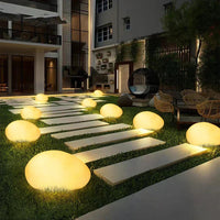 A display of waterproof decorative outdoor garden lights