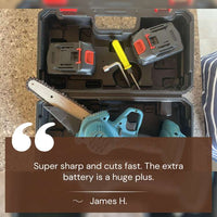 Cauzac™ Featherlight 6-Inch Cordless Chainsaw for Easy Trimming