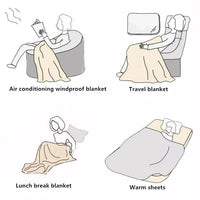 Cauzac™ Luxurious Sherpa Throw Blanket – Comfort and Style Combined