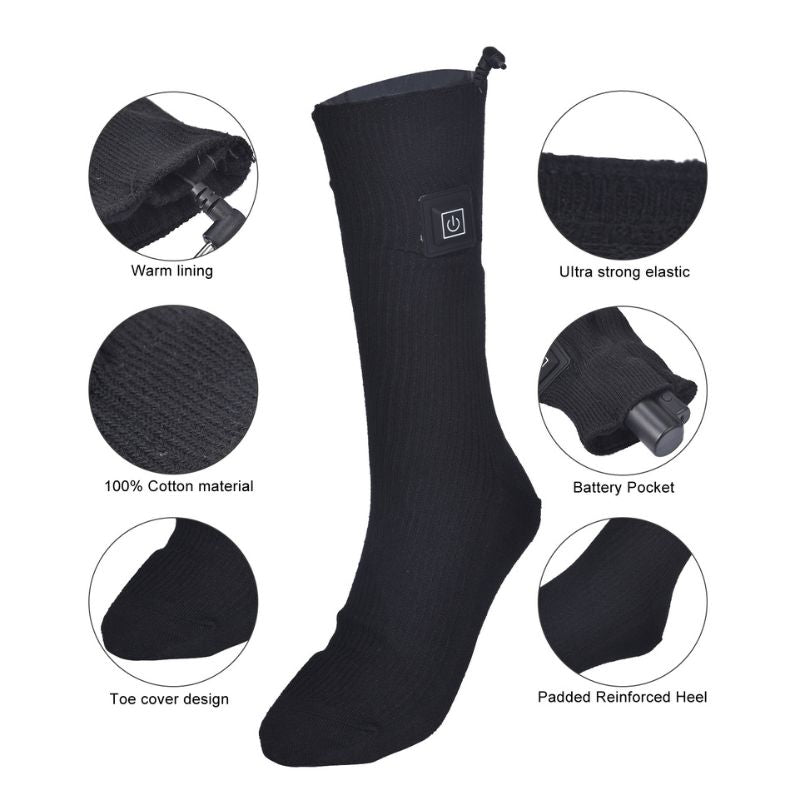 Cauzac™ Rechargeable Padded Unisex Heated Socks