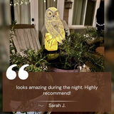 Cauzac™ Eco-Friendly Owl Solar Garden Light for Elegant Outdoors