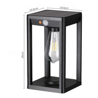Cauzac™ Eco-Friendly Solar Outdoor Pillar Lamp with LED Lighting