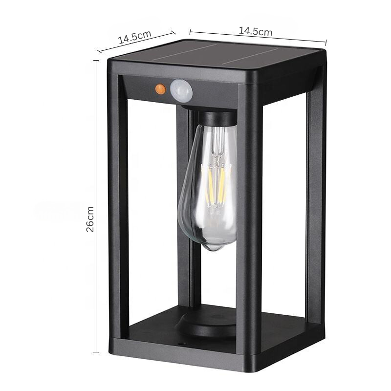 Cauzac™ Eco-Friendly Solar Outdoor Pillar Lamp with LED Lighting