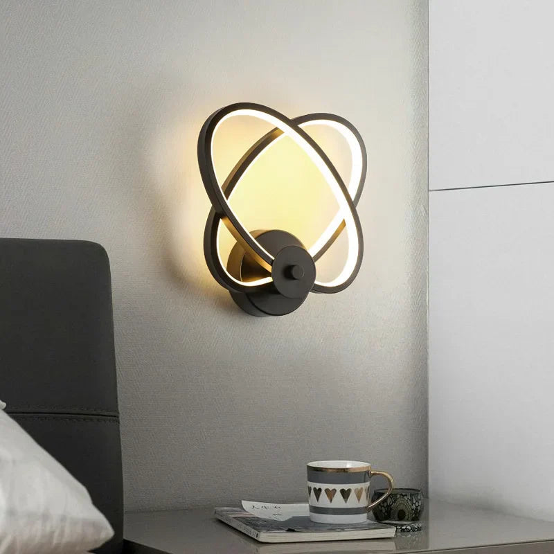 LED wall light with warm lighting and dimmable features for modern interiors