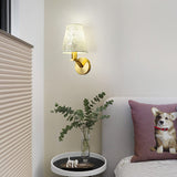 Cauzac™ Contemporary Fabric Shade Wall Lamp with Sleek Light Arm