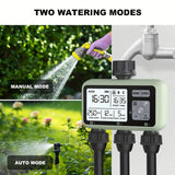 Cauzac™ 3-Way Adjustable Water Timer with Program Control – Battery Operated, Ideal for Garden Irrigation and Plant Cultivation