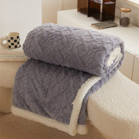 Cauzac™ Ultra-Soft Reversible Sherpa Fleece Blanket for Ultimate Comfort