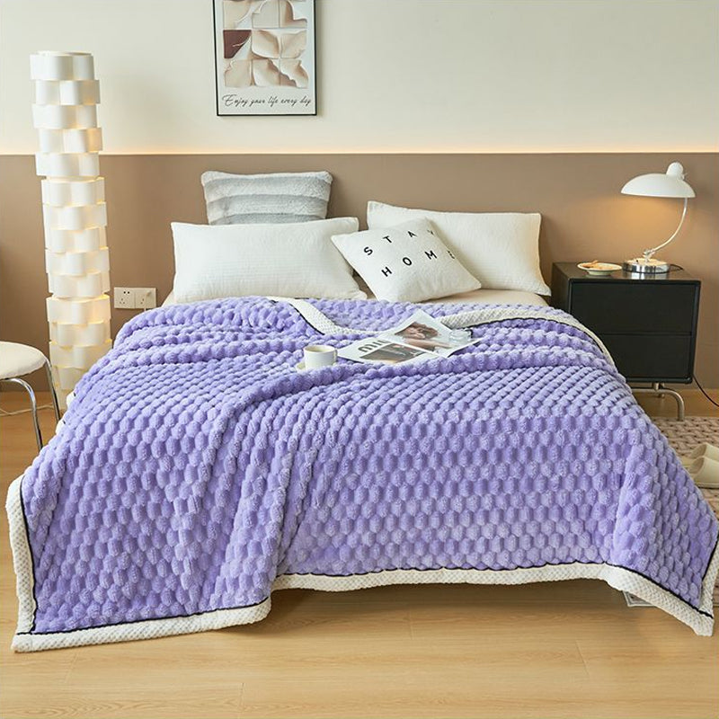 Cauzac™ Cozy 3D Turtle Shell Jacquard Throw Blanket
