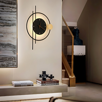 Cauzac™ Modern Illuminated Wall Clock in Metallic Gold