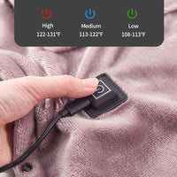 Cauzac™ Cozy Flannel Heated Throw Blanket for Comfort and Warmth