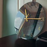 Cauzac™ Artistic Glass Wall Clock for Stylish Interiors