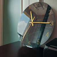 Cauzac™ Artistic Glass Wall Clock for Stylish Interiors