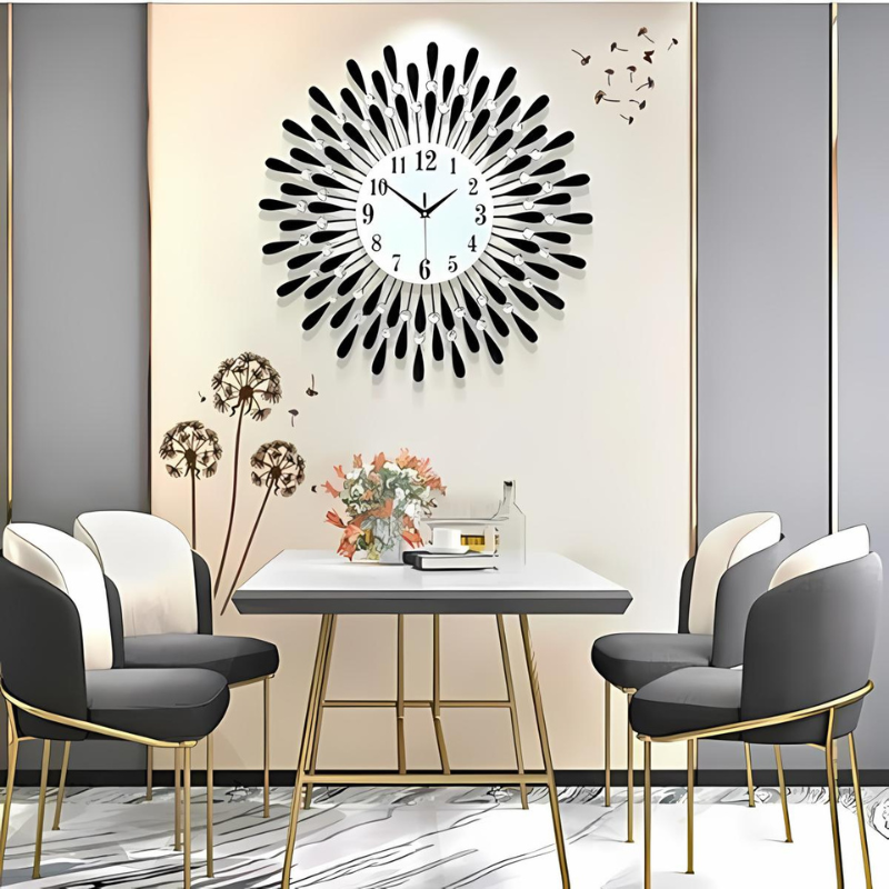 Cauzac™ Diamond-Infused Luxury Wall Clock with Sparkling Design