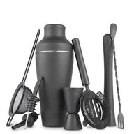 Complete cocktail shaker set with bartender tools