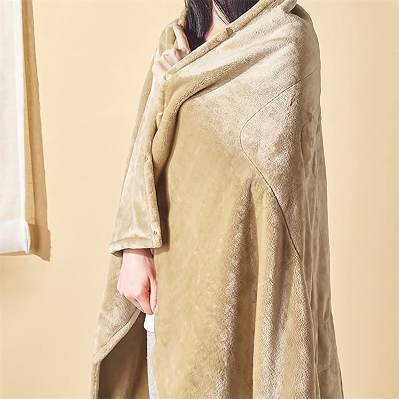 Cauzac™ Cozy Flannel Heated Throw Blanket for Comfort and Warmth