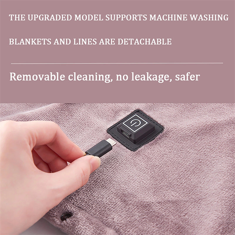 Cauzac™ Cozy Flannel Heated Throw Blanket for Comfort and Warmth