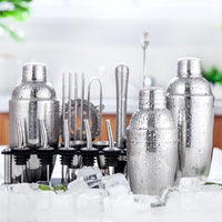 Cauzac™ Premium 23-Piece Cocktail Shaker Set with Stand – Stainless Steel Bartender Kit and Accessories