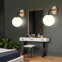 modern led wall lights illuminating an indoor living room