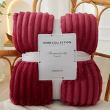 Luxury fleece throw blanket and large couch throw for sofa