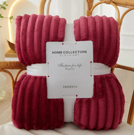 Luxury fleece throw blanket and large couch throw for sofa