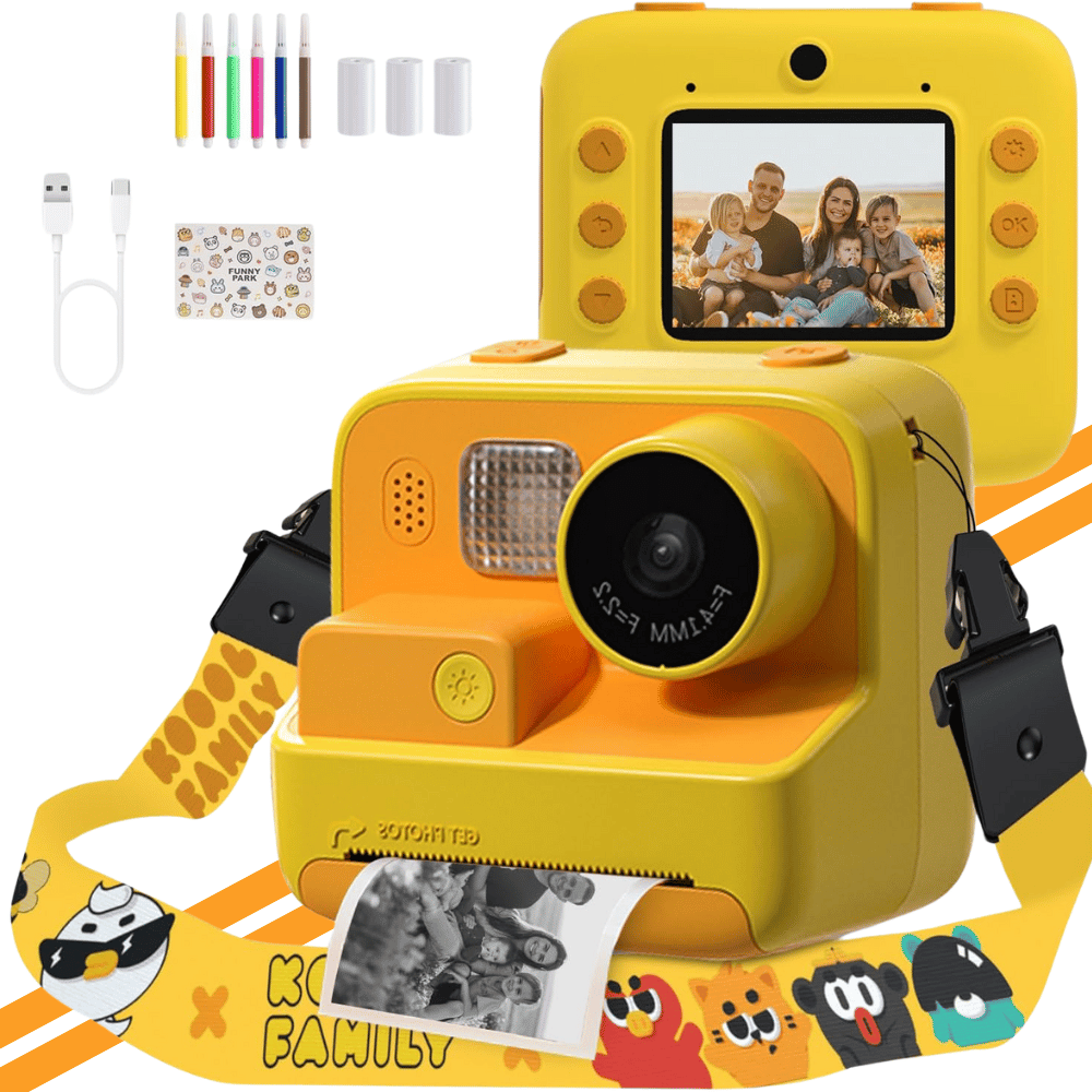 Child using a Kids Instant Camera to take a photo