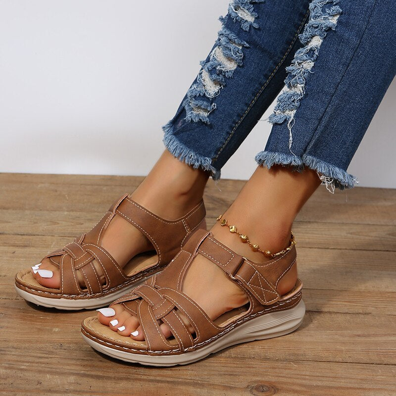 Cauzac™ Orthopedic Platform Hiking Sandals – All-Season Comfort & Durability