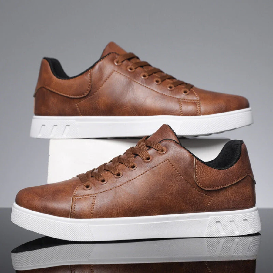 Cauzac™ Men's Premium Leather Sneakers - Timeless Style and Comfort