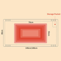 Cauzac™ Cozy Flannel Heated Throw Blanket for Comfort and Warmth