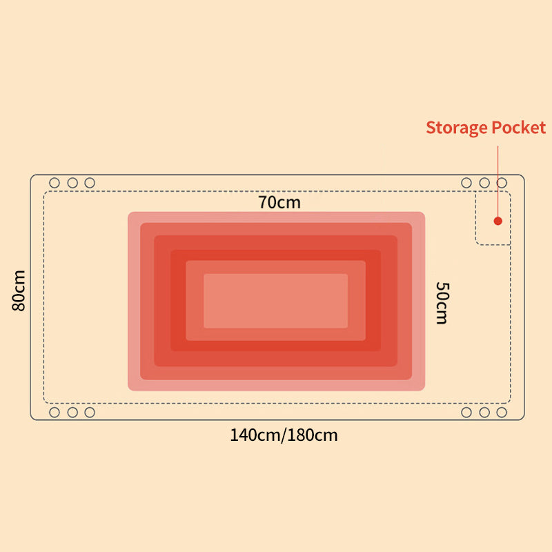 Cauzac™ Cozy Flannel Heated Throw Blanket for Comfort and Warmth