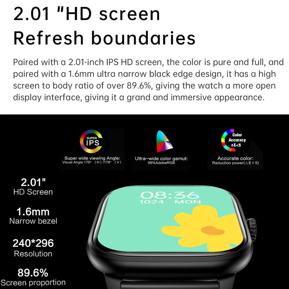 Cauzac™ Advanced Blood Monitoring Smartwatch - Black