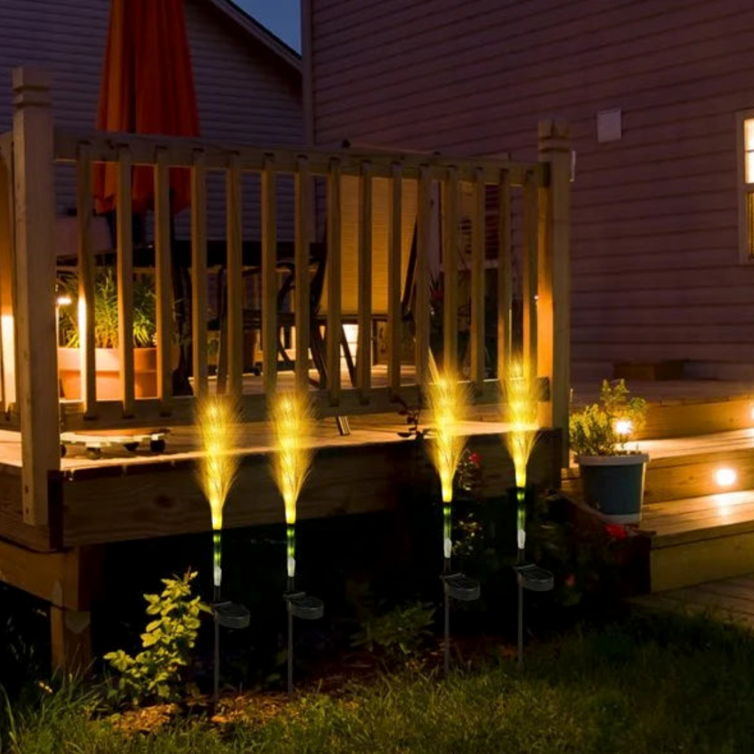 Cauzac™ Decorative Fiber Optic Solar Lights for Gardens