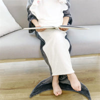 Cauzac™ Plush Shark Blanket Hoodie – Cozy Wearable Blanket
