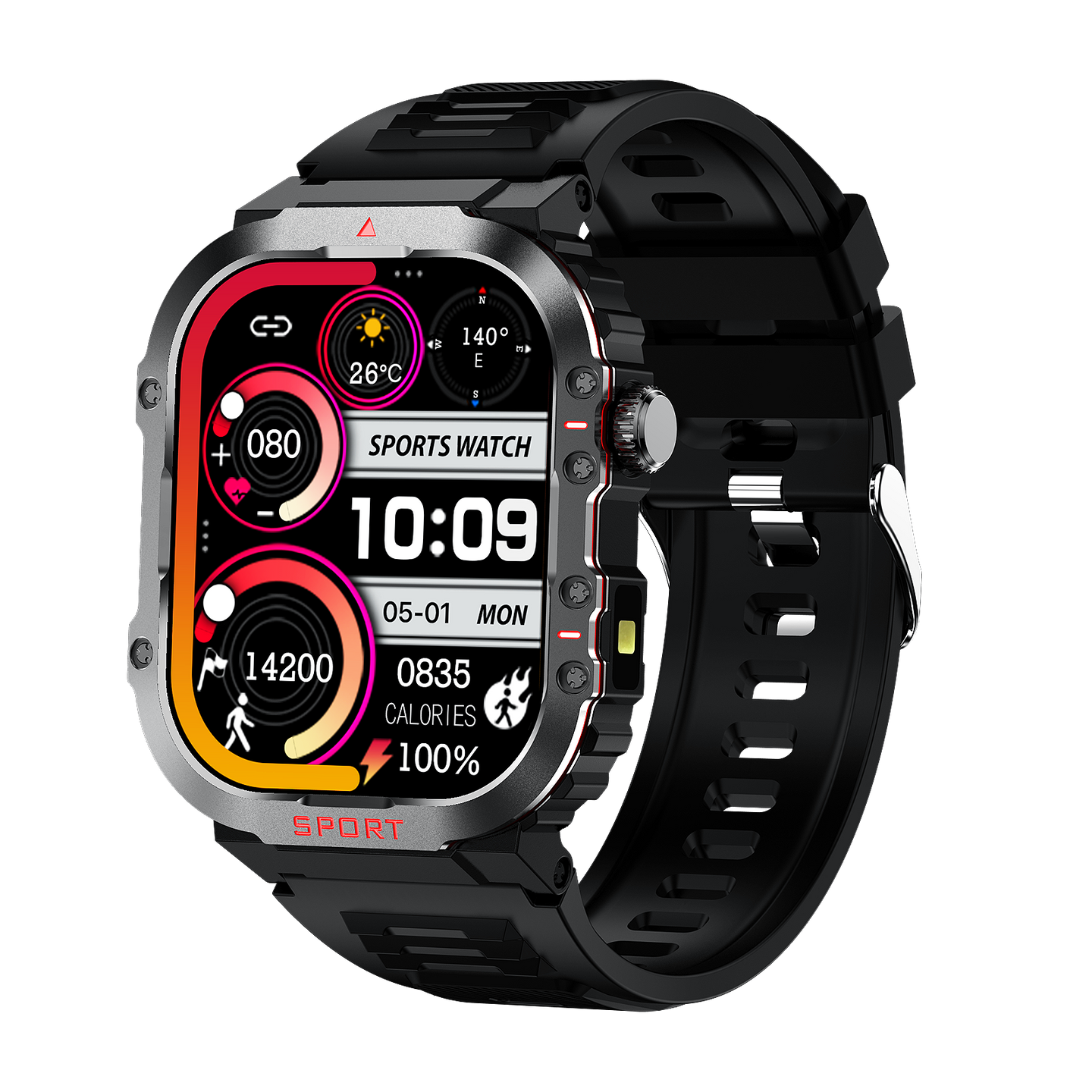 Cauzac™ Premier Smartwatch for Comprehensive Health & Fitness Monitoring