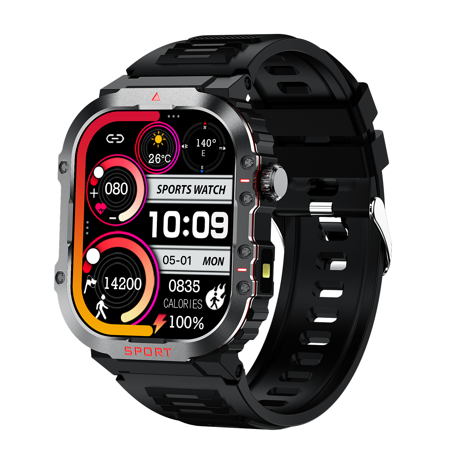 Cauzac™ Premier Smartwatch for Comprehensive Health & Fitness Monitoring