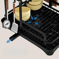 Cauzac™ Two-Tier Drying Rack for Optimal Kitchen Organization