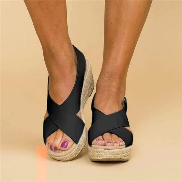 Cauzac™ Women's Elegant Espadrille Sandals for Summer Comfort