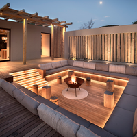 motion sensor led light with battery powered warm white led strip for outdoor use