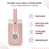 Portable Baby Bottle Warmer – 3-Speed Heating Milk Bag for Busy Moms