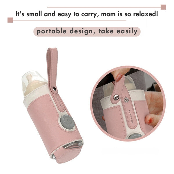 Portable Baby Bottle Warmer – 3-Speed Heating Milk Bag for Busy Moms