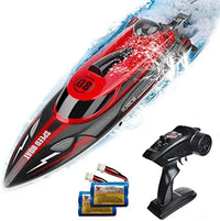 High-speed RC speed boat on water